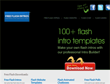 Tablet Screenshot of freeflashintros.com